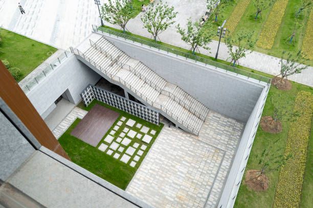 istock Downward stairs leading to the basement 2156299995