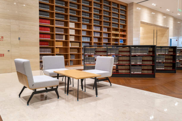 istock Reading area and leisure table in the library 2156300148
