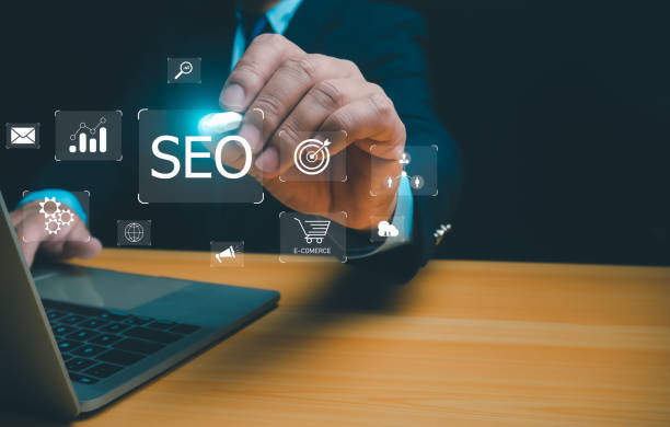 istock Businessman using a computer for analysis, SEO Search Engine Marketing, SEO Search engine optimization, Marketing ranking traffic website internet, Business technology, marketing concept. 2156302284