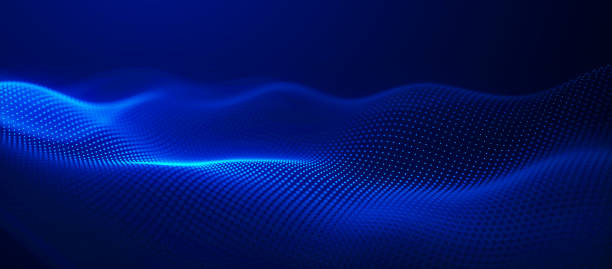 istock Digital technology background. Dynamic wave of glowing points. Colored music wave. Futuristic background for presentation design. 3d rendering. 3d Widescreen. 2156316714