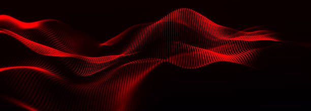 istock Abstract background with a dynamic wave. Futuristic wave with dots. Big data concept. Abstract technology background. 3d Widescreen. 2156316935