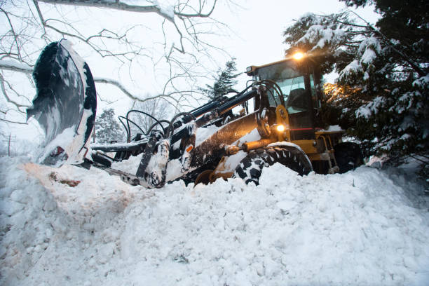 istock Heavy construction equipment clearing snow on MacArthur Boulevard near Washington, DC, during the winter snowstorm of 2010. 2156321265