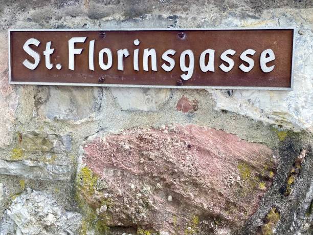 Liechtenstein- Vaduz - street name - St Florinsgrasse