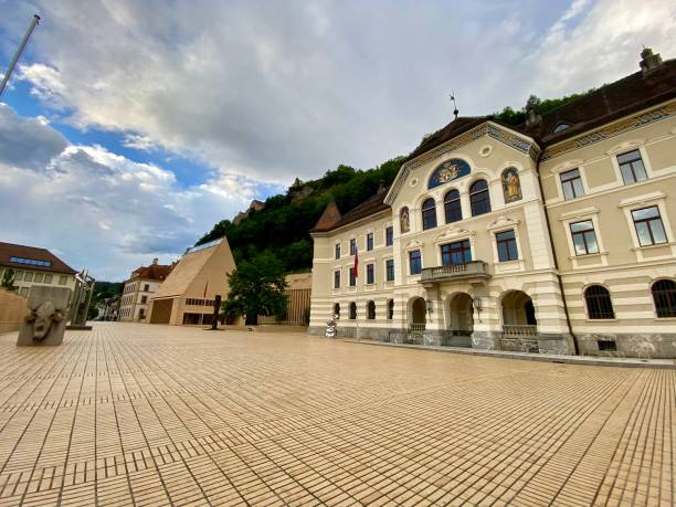 Liechtenstein - Vaduz - Government building ( National Parliament Building)