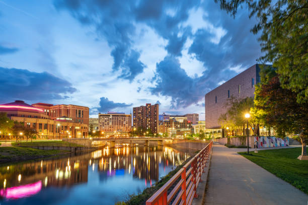 istock Rochester, Minnesota, USA on the Zumbro River 2156328432