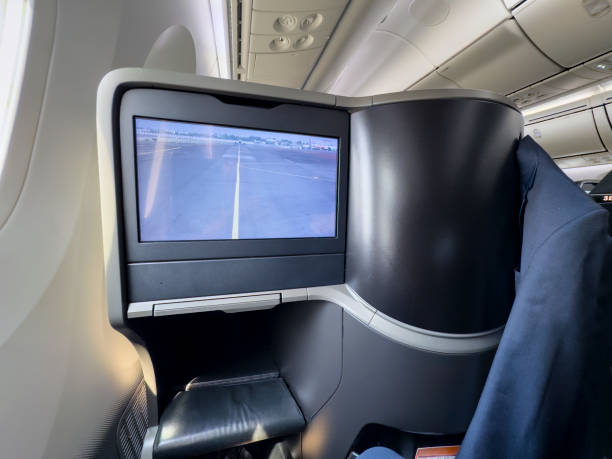istock Busines class airplane cabin point of view 2156346148