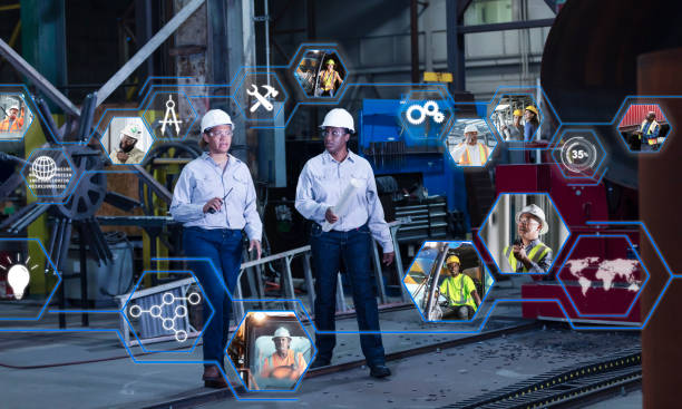 istock Two multiracial women engineers, global manufacturing 2156353750