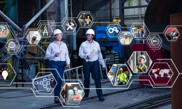 Two multiracial women engineers, global manufacturing