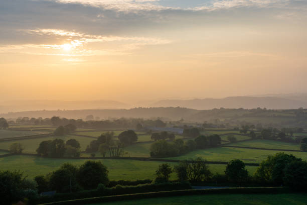 istock Rolling Landscape Of Dartmoor At Dawn 2156354605