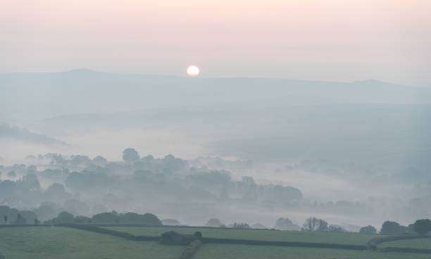 istock Rolling Landscape Of Dartmoor At Dawn 2156354795