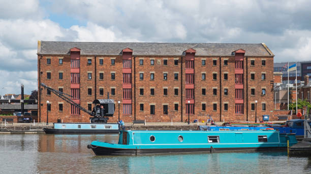 istock Sunny day in the docks area of Gloucester 2156358565