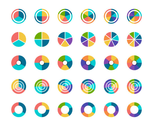 Infographic Elements Vector illustration of the infographic elements. pie chart stock illustrations