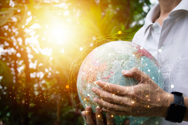 istock Ideas for reducing global warming Using renewable energy, clean energy and reducing emissions and pollution. 2156361411