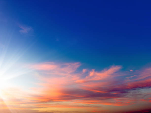 istock Beautiful colorful sunset sky, cloudscape background 2156364354
