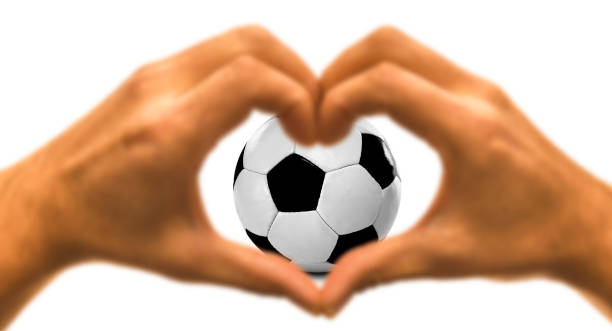 Heart hand with soccer ball insulated