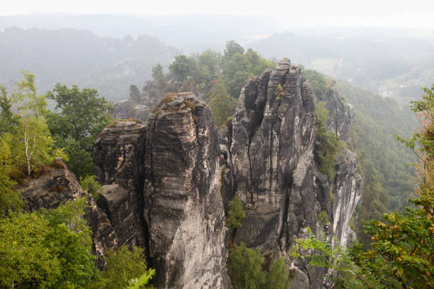 Germany Saxony rock mountain pinnacle