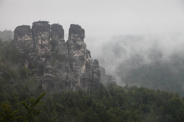 Germany Saxony rock mountain pinnacle