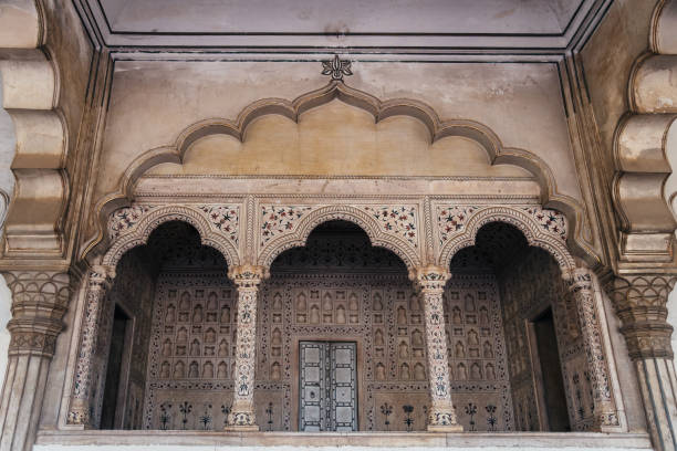 istock Historic Red Fort in Agra on a Sunny Day under a Clear Blue Sky is a remarkable sight 2156376653