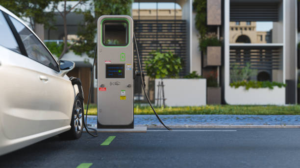 istock EV charging station in residential area 2156378493