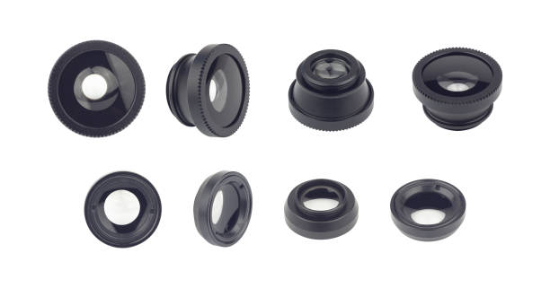 Set phone lens, mini lens isolated from background
