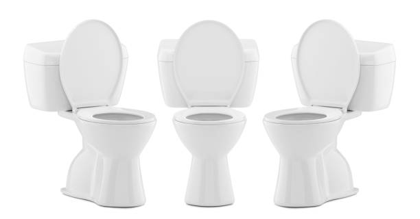 istock Toilet bowls, transparent background. vector 2156381072