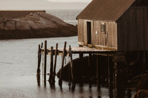 istock Fisherman's Boathouses Along the Coast of Nova Scotia 2156385603