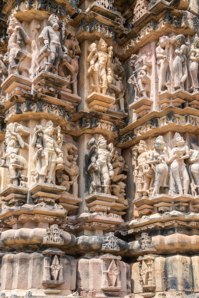 istock Khajuraho Temples known for erotic stone sculptures with intricate craftsmanship and fine details 2156389433