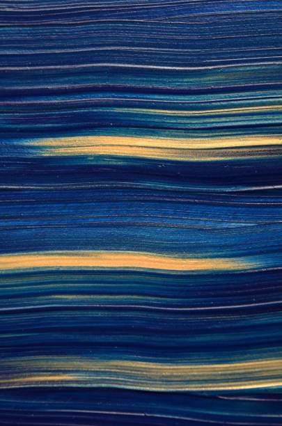 texture art background striped in blue gold color