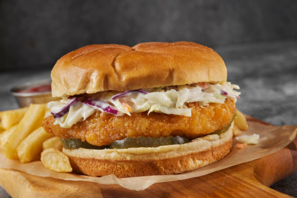 istock Nashville Hot Crispy Fried Chicken Burger 2156392778