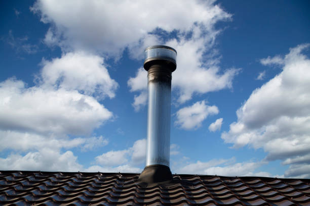 istock Metal tile.Roof for the house. 2156393773