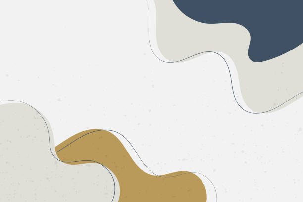 istock Vivid Watercolor Background Illustration with Wavy Shapes and Frame 2156393933