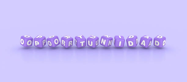 istock Spanish Word Oportunidad Buzzword Cubes 2156402763
