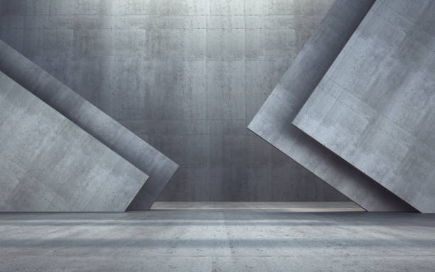 istock New Generation Abstract Empty Building Structure Made of Gray Concrete 2156405734