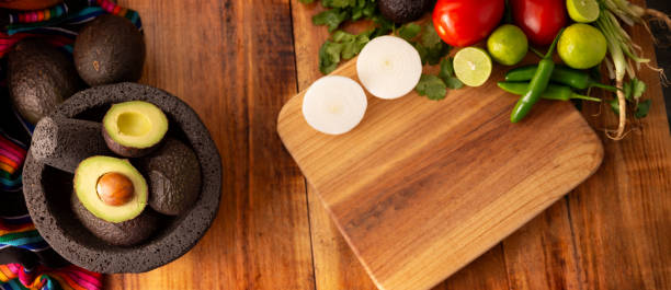 istock mexican food background guacamole recipe topview 2156408419