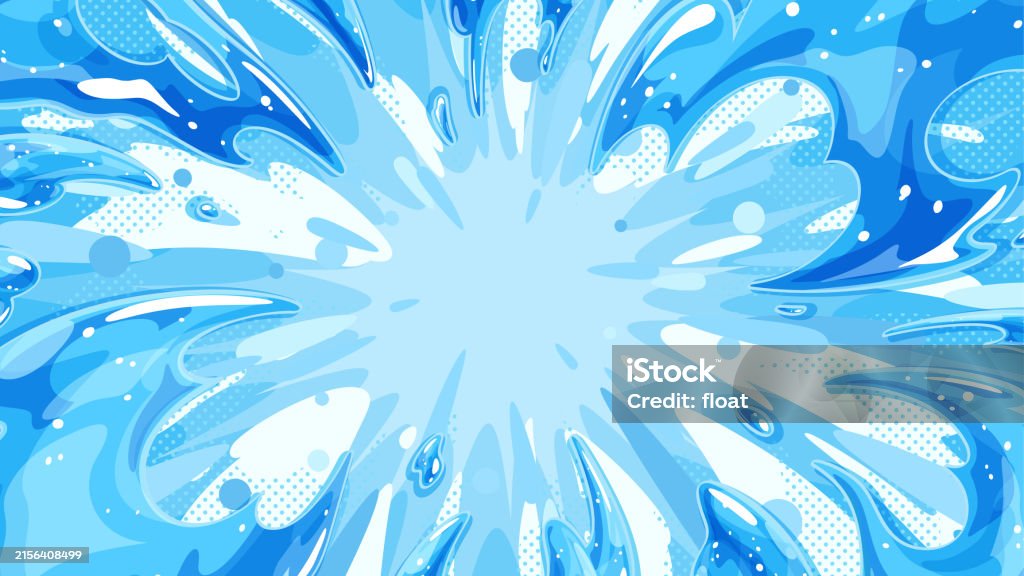 Exploding Water Background Explosion Stock Illustration - Download Image Now - Water, Splashing ...