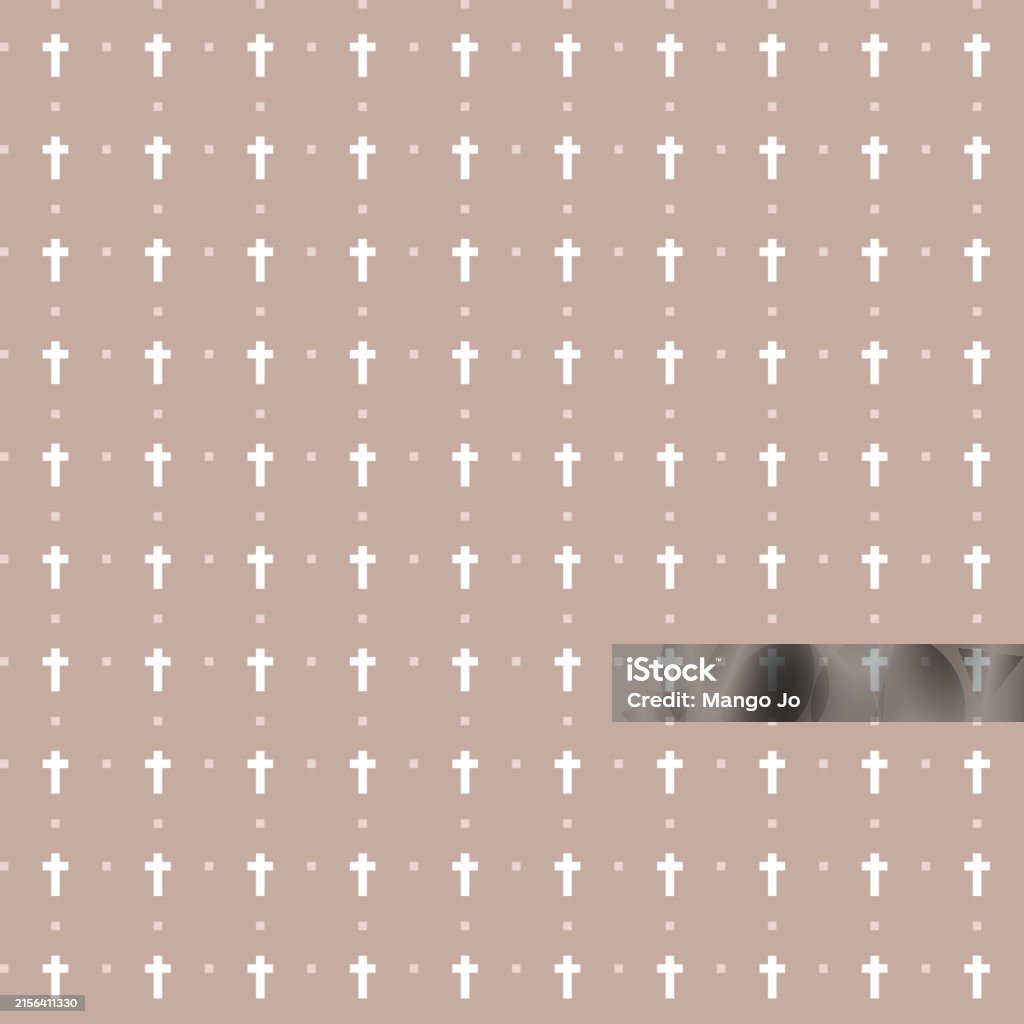 Cross Pattern Background Vector Design Stock Illustration - Download ...
