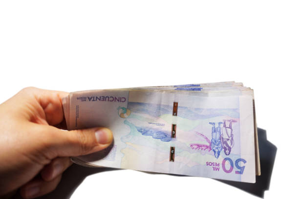 istock Concepts about Colombian money. 2156411718