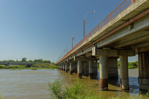 istock Bridge over the Dulce River in Termas de Rio Hondo, Santiago del Estero. 2156411744