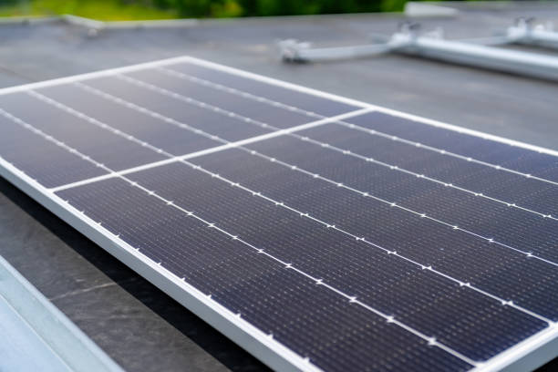 istock Close-up photo of a new solar panel. 2156428417