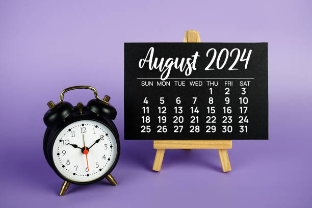 August 2024 monthly calendar for planning and management
