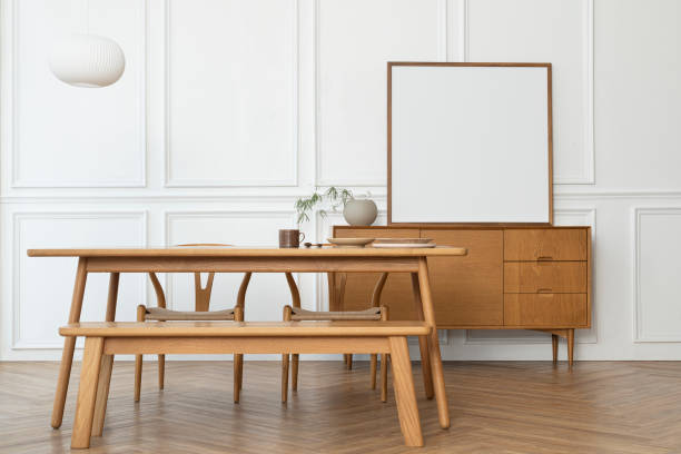 istock Minimal picture frame with Scandinavian design 2156433484