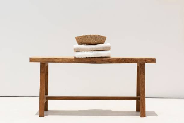 istock Rattan basket and towels in a spa 2156433576