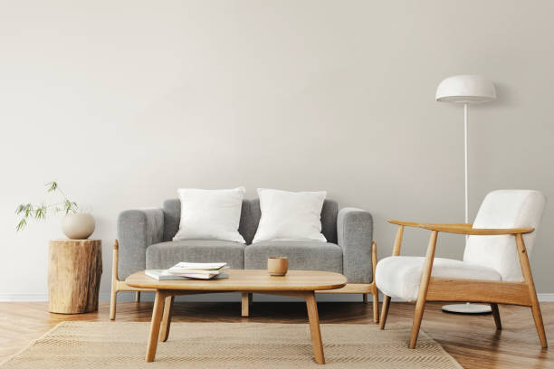 istock Living room in Scandinavian interior design 2156433900