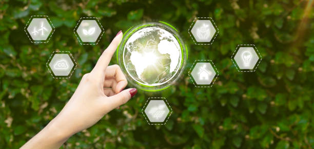 istock Sustainable development goal (SDGs) Ideas for Sustainable development and green business based ESG concept, Environment icon on Green nature background 2156434148