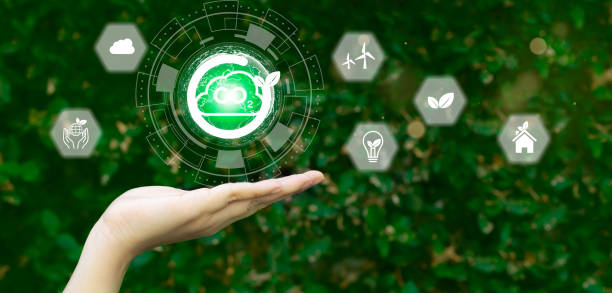 istock deas for Sustainable development and green business based Global communication network with Environment icon on Green technology, ESG concept 2156434186