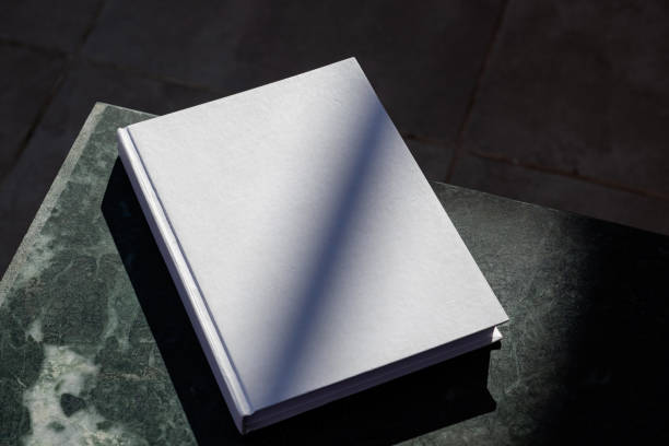 istock blank magazine mockup on green marble stone coffee table , shadow overlay, high contrast 2156442372