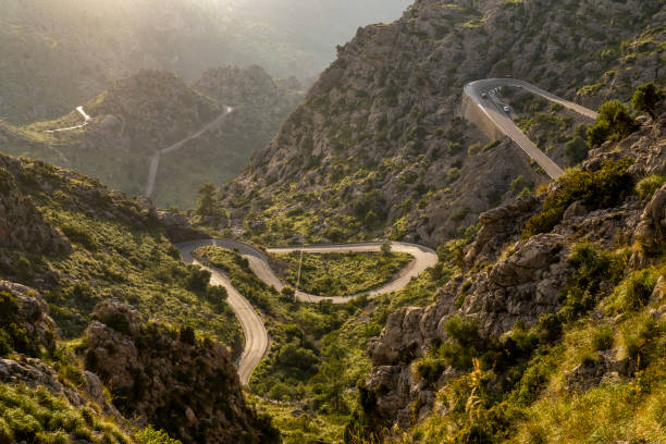 istock Sa Calobra road at sunset in Majorca 2156445328
