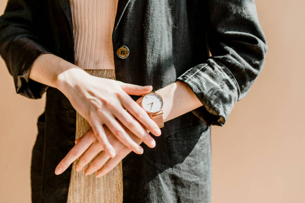 istock Casual woman in a black blazer 2156446972