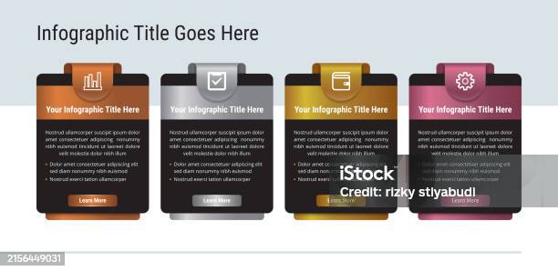 Rectangle Infographic Design Template Vertical Layout With Black ...