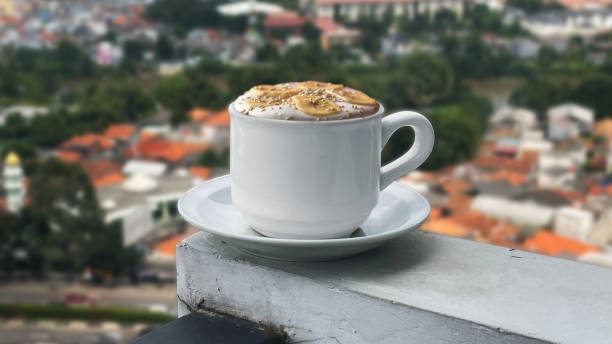 istock A cup of cappuccino on the hotel balcony 2156451184